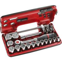 Cliquet et douilles 1∕2'' coffret de 22 pièces S.360DBOX4PB