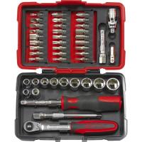 Cliquet et douilles 1∕4'' coffret de 44 pièces