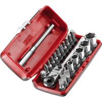 Cliquet et douilles 1∕4'' coffret de 22 pièces R1PICOPB