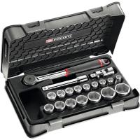 Cliquet et douilles 1∕2'' coffret de 19 pièces S.161-2P6PB