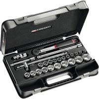 Cliquet et douilles 1∕2'' coffret de 26 pièces S.161-4P6PB