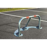 Barrière de parking rabattable macadam