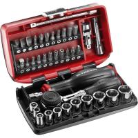 Cliquet et douilles 1∕4'' coffret de 38 pièces R.360NANOPB