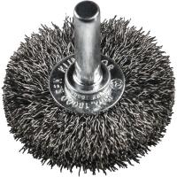 Brosse métallique circulaire sur tige fil acier ondulé 70mm BRS 600W