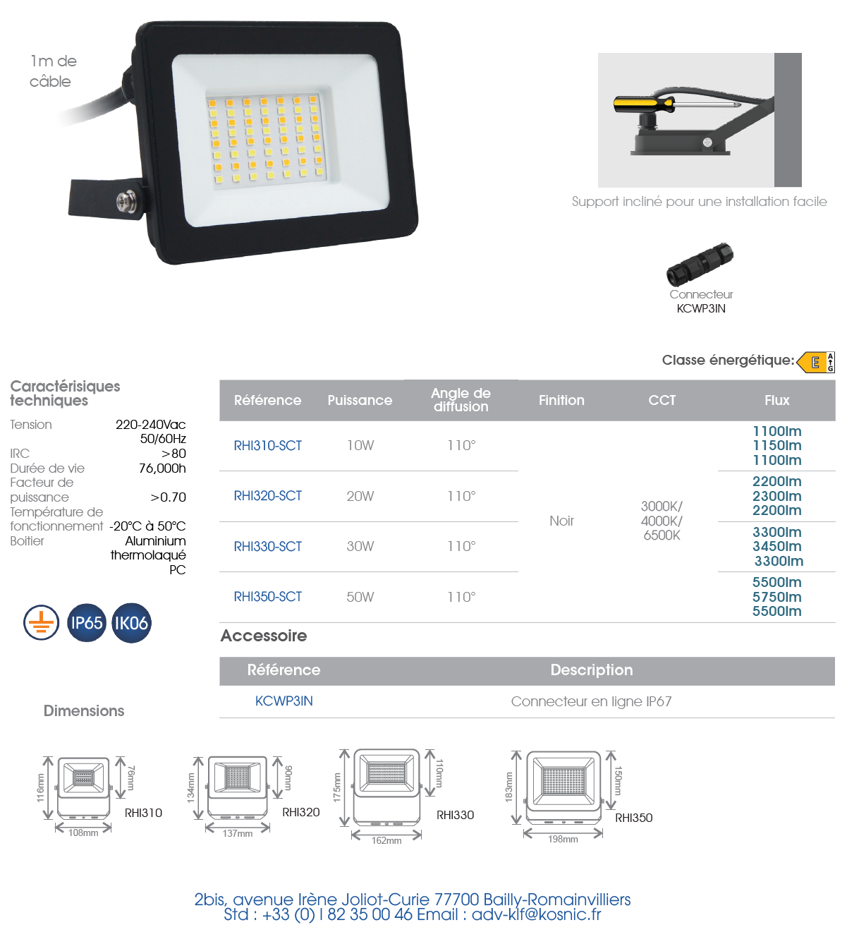 SLIDER SPOT LED KOSNIC