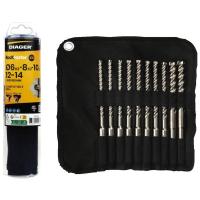 Trousse 10 forets béton ROCKFASTER compatible SDS+
