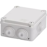 Boîte de dérivation avec couvercle bas et vis