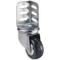 Roulette caoutchouc équerre