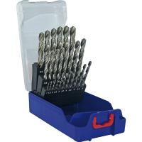 Coffret de 25 forets T HSS taillés meulés