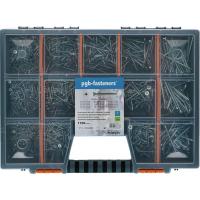 Mallette 1700 vis bois zingué blanc Cr3+