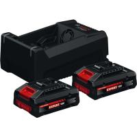 Pack 2 batteries 18V + 1 chargeur GAL 12V∕18V-80