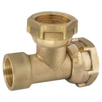 Té femelle avec 2 écrous mobiles