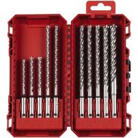 Set de 10 forets SDS Plus 4 taillants